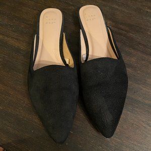 Black Pointed Flats, A New Day, Black size 8